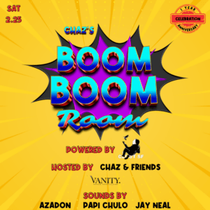 BOOM BOOM ROOM 1 YEAR ANNIVERSARY 2.25.2023 (720 × 720 px)