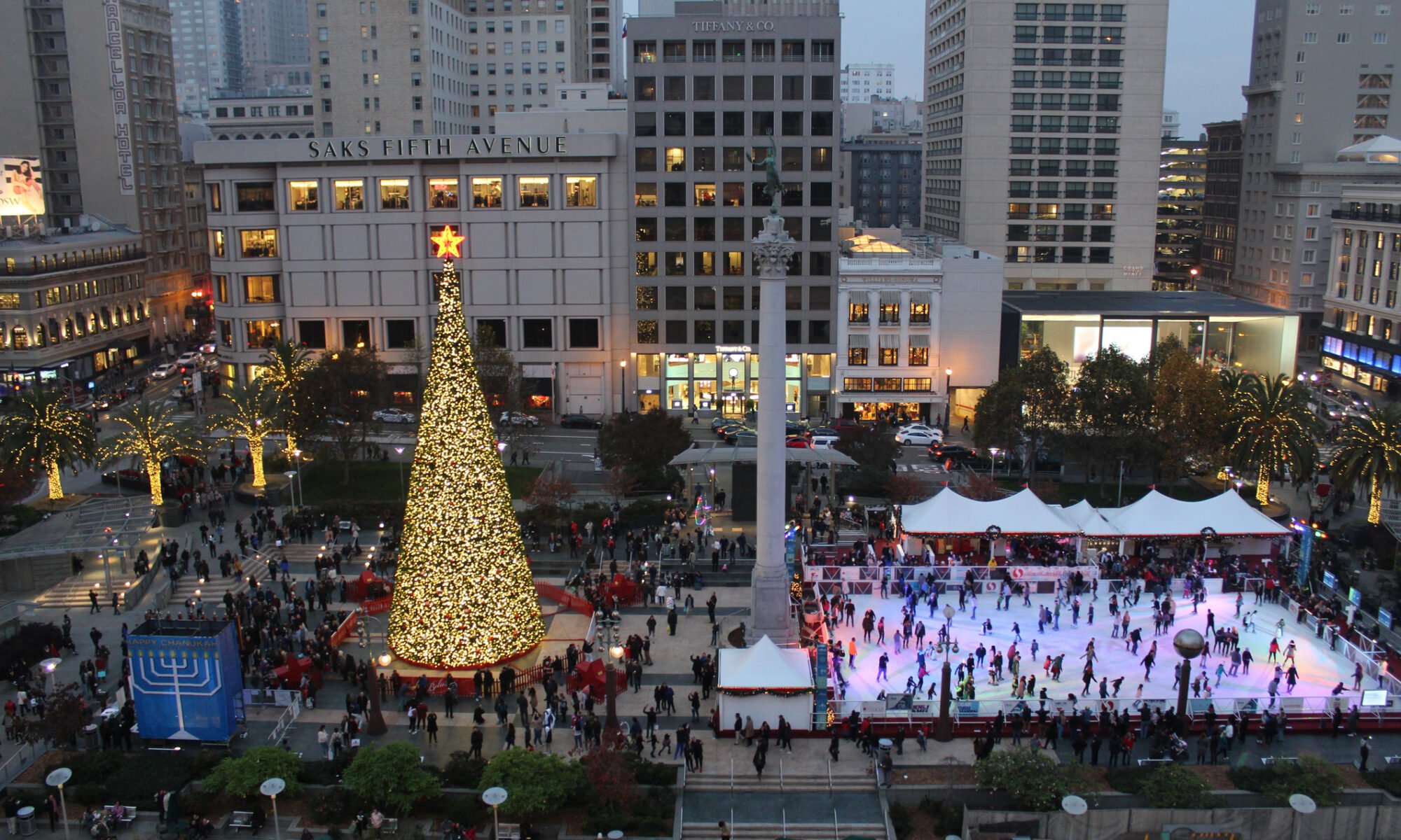 Union square Christmas , San Francisco , California